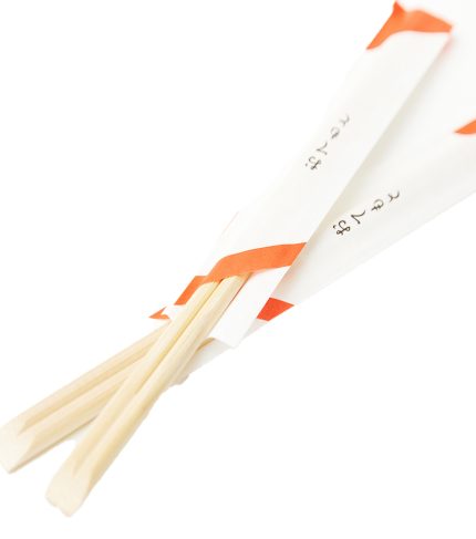 chopsticks on white background