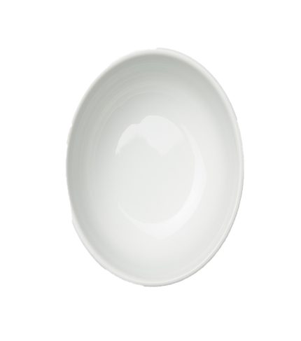 White bowl on white background